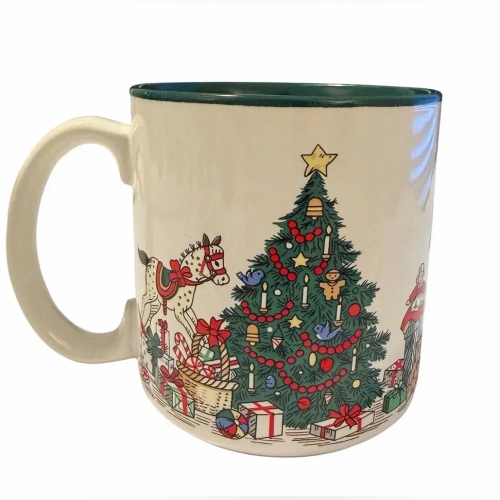 Vintage Christmas Potpourri Press Santas Snack 1993 Coffee Tea Mug